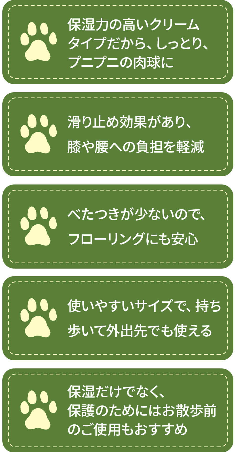 ペットキララパウクリーム商品説明